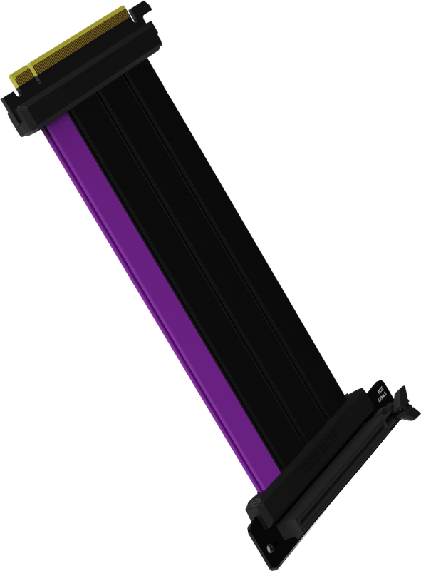 Cooler Master MasterAccessory Riser Cable PCIe 4.0 x16 - 300mm, Zwart Cooler Master MasterAccessory Riser Cable PCIe 4.0 x16 - 300mm, Zwart